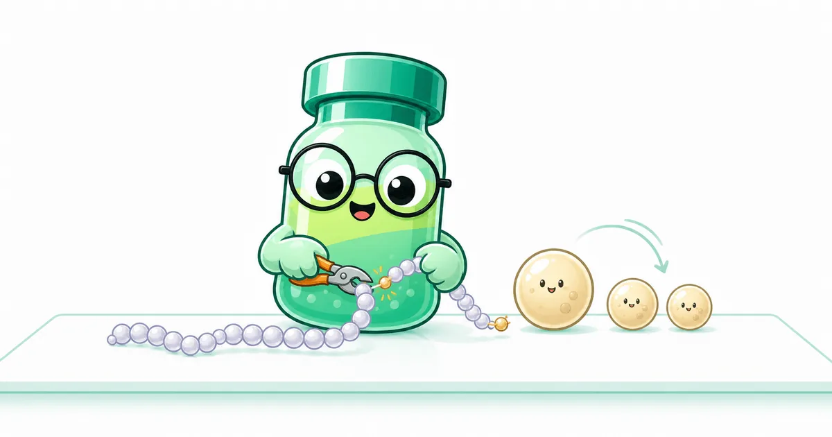 AOD-9604 peptide vial mascot illustration