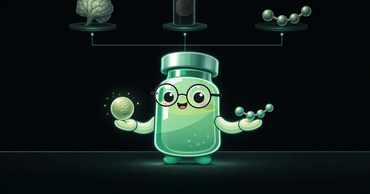 Epitalon analogs peptide vial mascot illustration