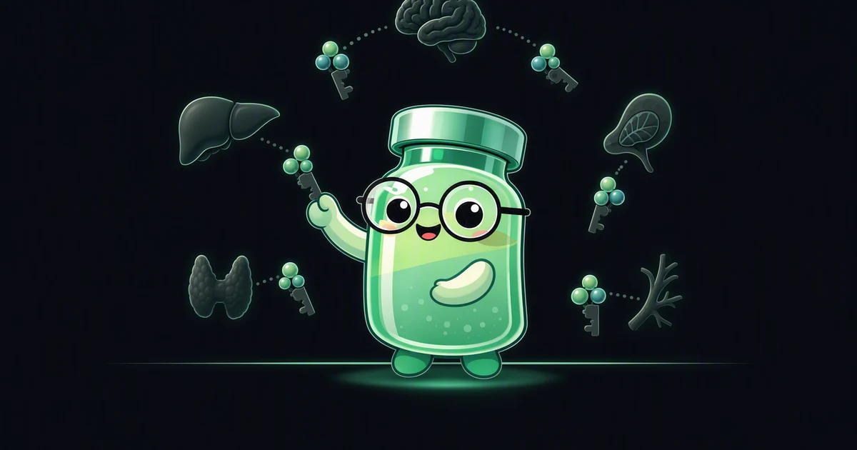 Khavinson bioregulators peptide vial mascot illustration
