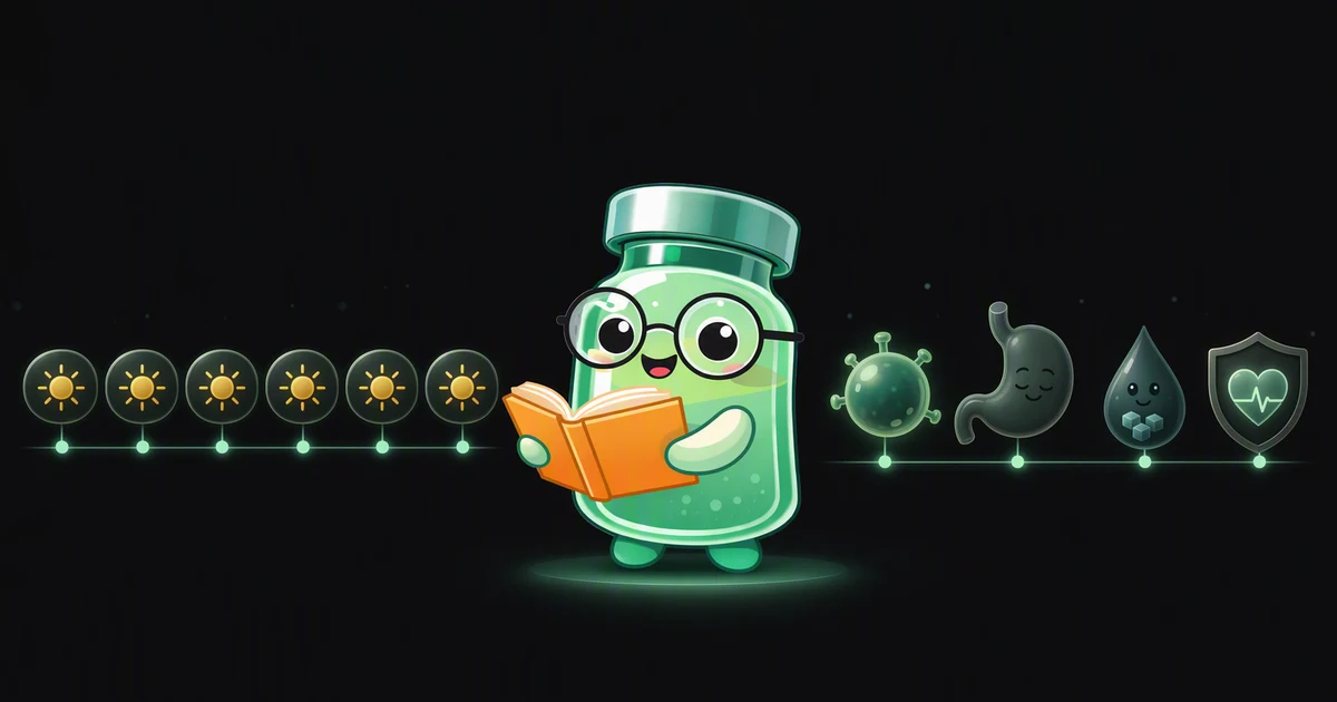 Liraglutide peptide vial mascot illustration