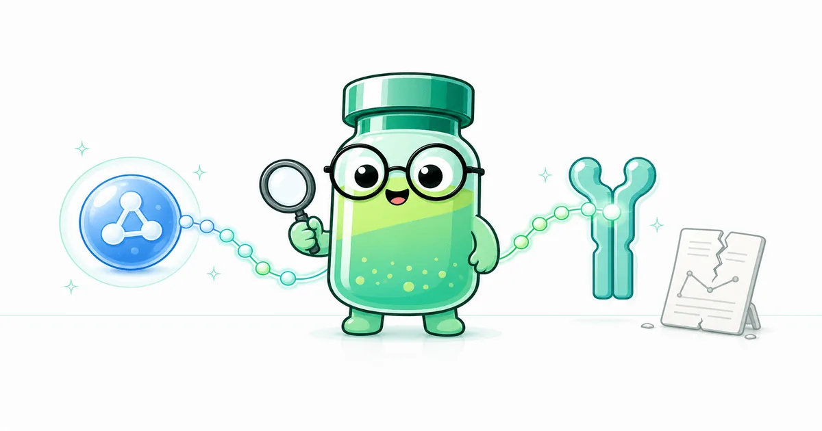 dihexa peptide vial mascot illustration