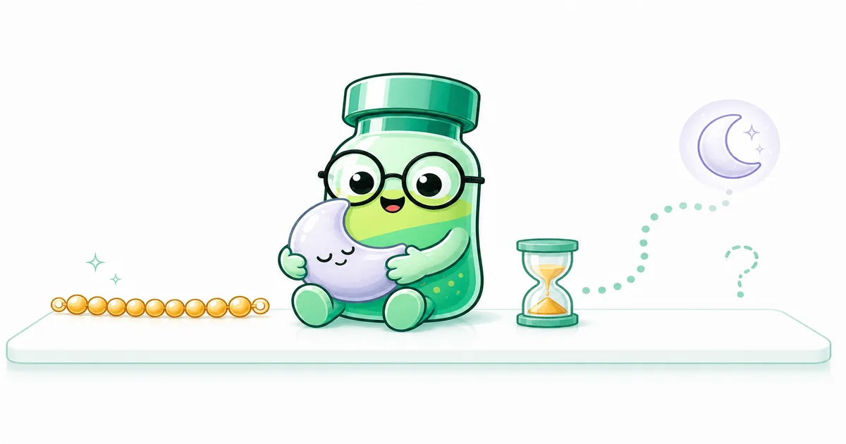 DSIP peptide vial mascot illustration