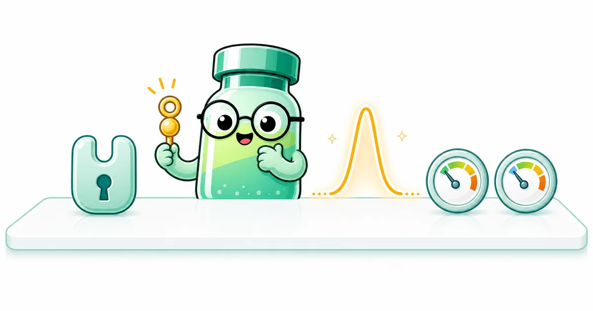 ipamorelin peptide vial mascot illustration