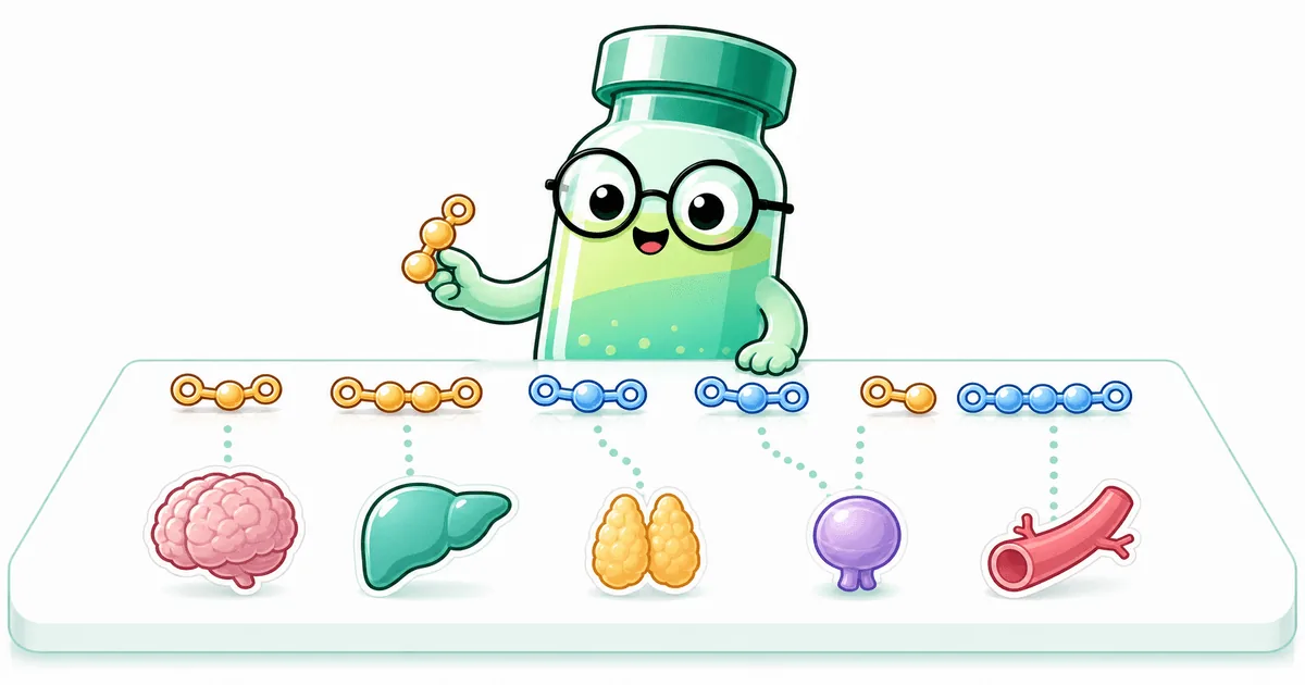 khavinson bioregulators peptide vial mascot illustration