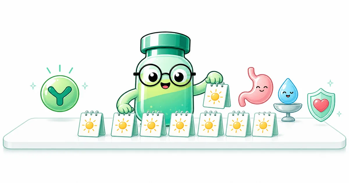 liraglutide peptide vial mascot illustration