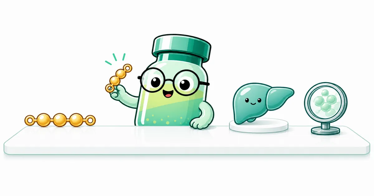 livagen peptide vial mascot illustration