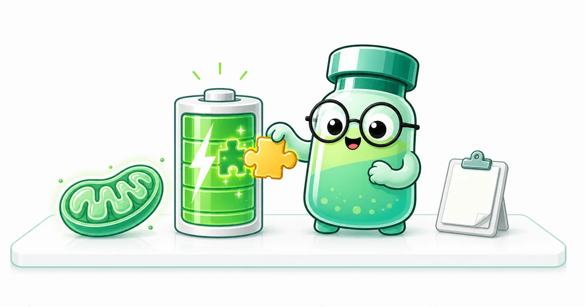 NMN peptide vial mascot illustration