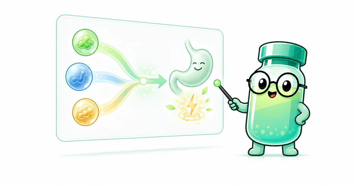 retatrutide peptide vial mascot illustration