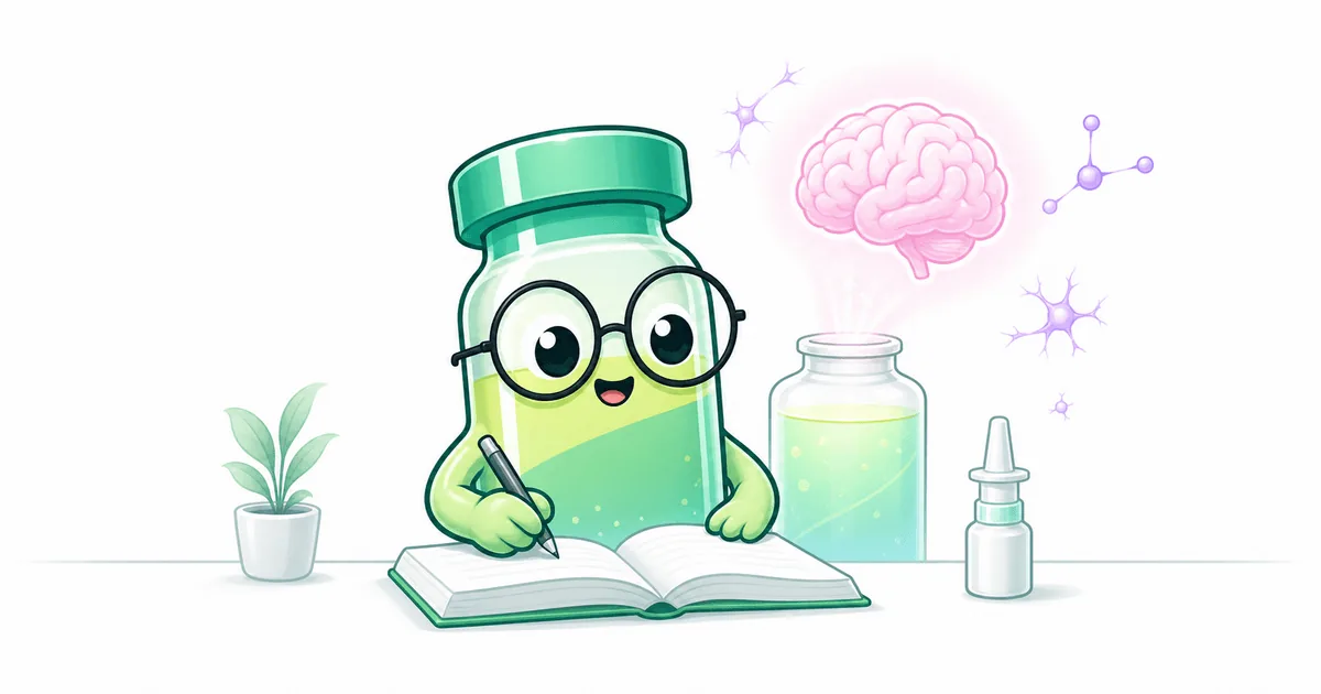 semax peptide vial mascot illustration