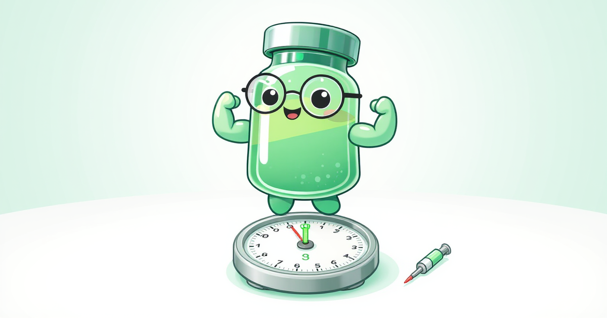 Tirzepatide beyond the dosing chart: peptide vial mascot at a branching signpost showing three directions